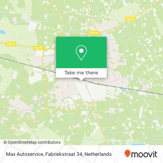 Max Autoservice, Fabriekstraat 34 Karte