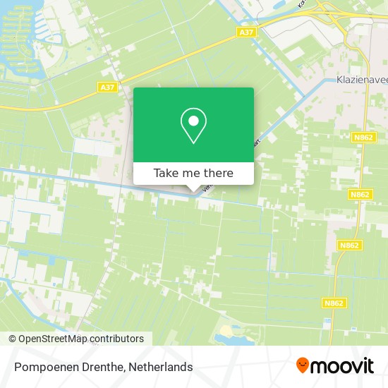 Pompoenen Drenthe map