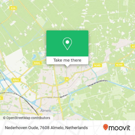 Nederhoven Oude, 7608 Almelo map