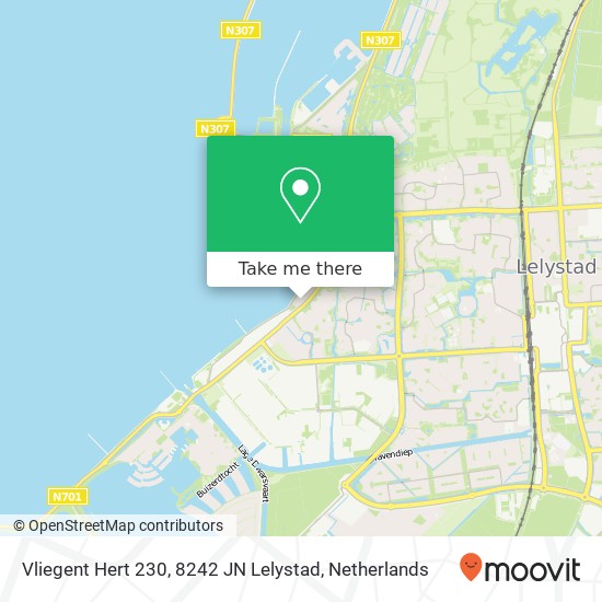 Vliegent Hert 230, 8242 JN Lelystad map