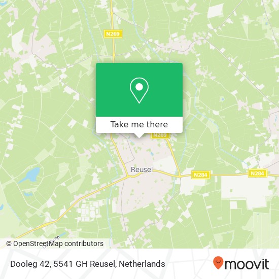 Dooleg 42, 5541 GH Reusel map