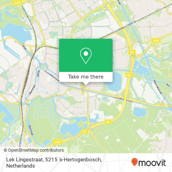 Lek Lingestraat, 5215 's-Hertogenbosch map