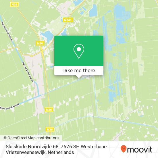 Sluiskade Noordzijde 68, 7676 SH Westerhaar-Vriezenveensewijk map