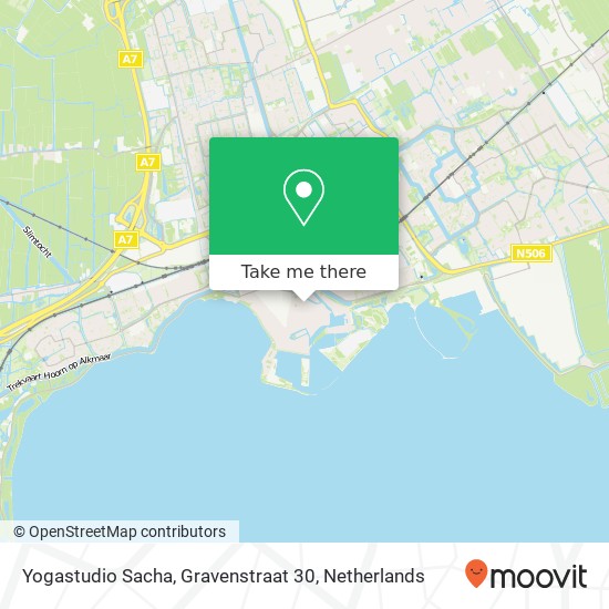 Yogastudio Sacha, Gravenstraat 30 map