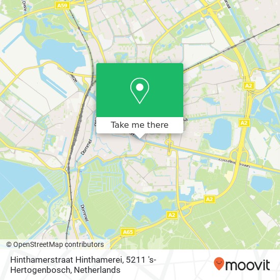 Hinthamerstraat Hinthamerei, 5211 's-Hertogenbosch Karte