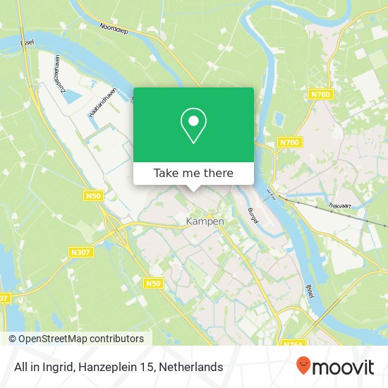 All in Ingrid, Hanzeplein 15 map