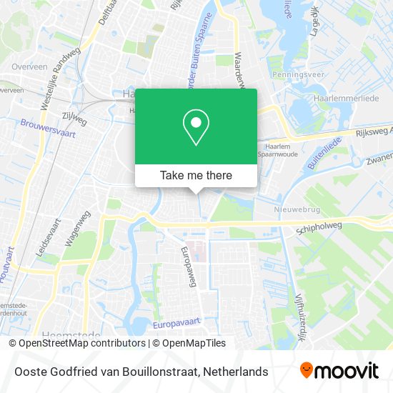 Ooste Godfried van Bouillonstraat Karte