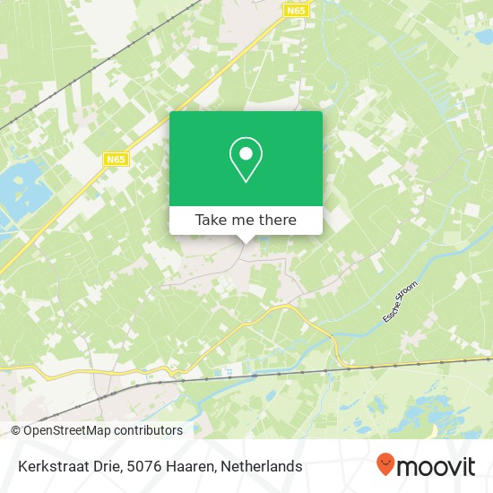 Kerkstraat Drie, 5076 Haaren map
