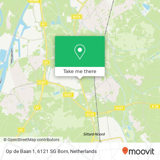 Op de Baan 1, 6121 SG Born map