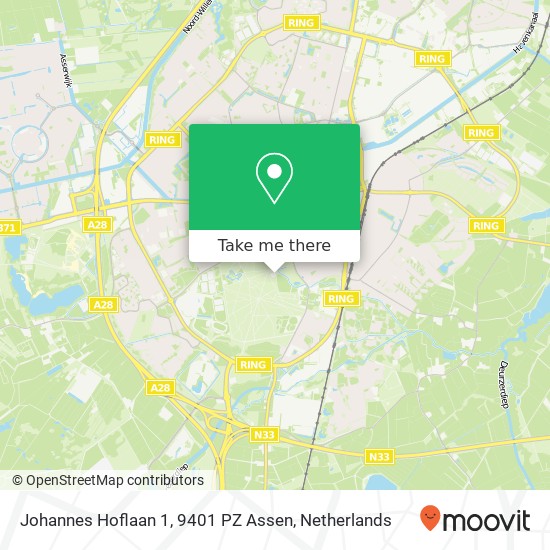 Johannes Hoflaan 1, 9401 PZ Assen map