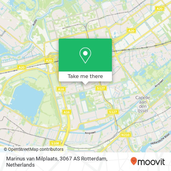 Marinus van Milplaats, 3067 AS Rotterdam map