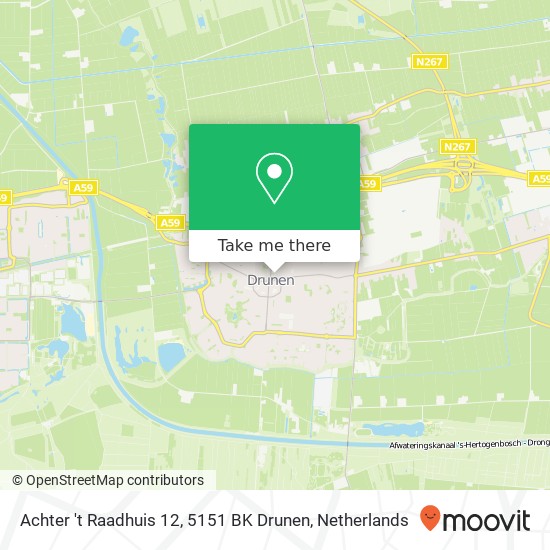 Achter 't Raadhuis 12, 5151 BK Drunen map