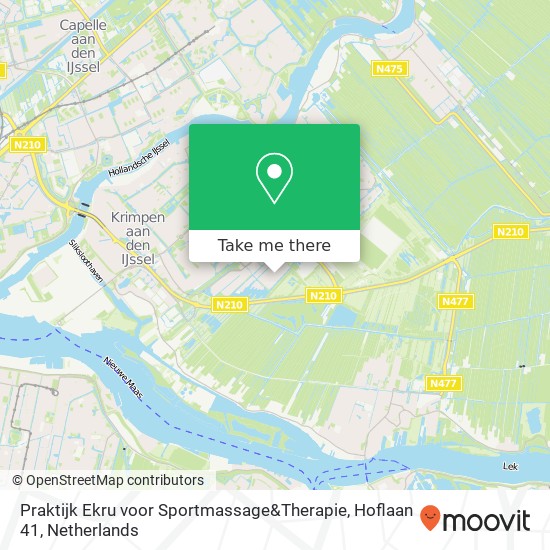 Praktijk Ekru voor Sportmassage&Therapie, Hoflaan 41 map