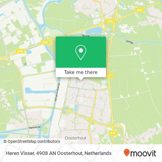 Heren Visser, 4908 AN Oosterhout map