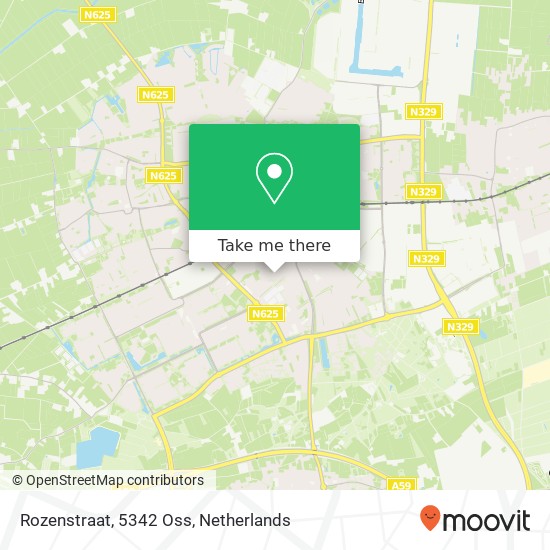 Rozenstraat, 5342 Oss map