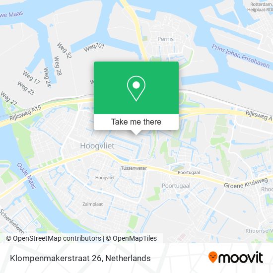 Klompenmakerstraat 26 Karte