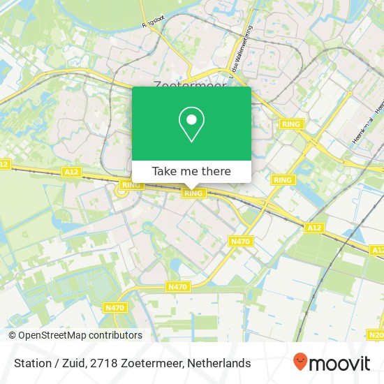 Station / Zuid, 2718 Zoetermeer map