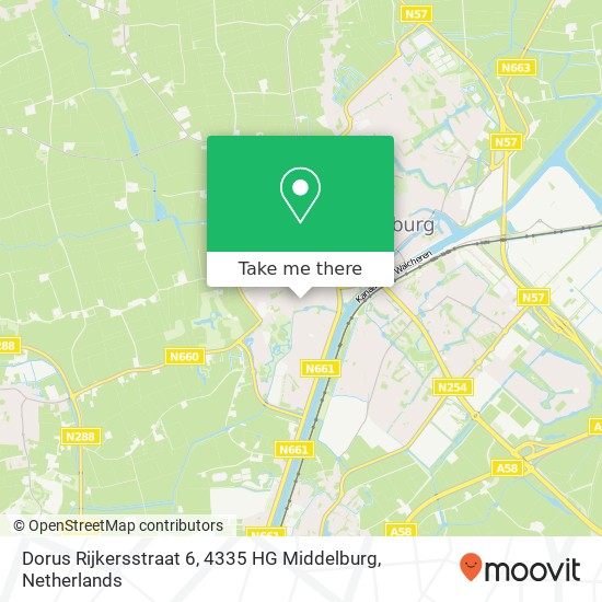 Dorus Rijkersstraat 6, 4335 HG Middelburg Karte