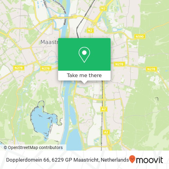 Dopplerdomein 66, 6229 GP Maastricht map