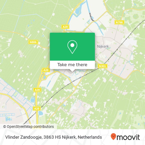 Vlinder Zandoogje, 3863 HS Nijkerk map