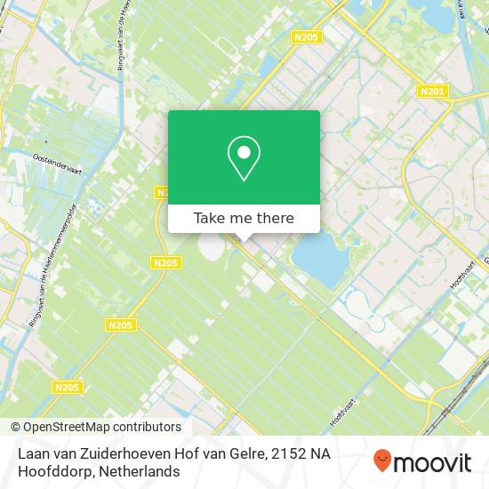 Laan van Zuiderhoeven Hof van Gelre, 2152 NA Hoofddorp map