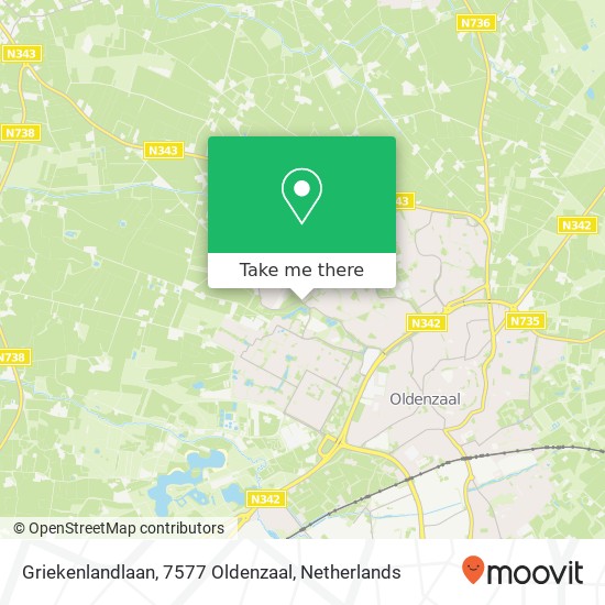 Griekenlandlaan, 7577 Oldenzaal map