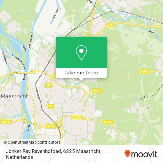 Jonker Rav Ravenhofpad, 6225 Maastricht map