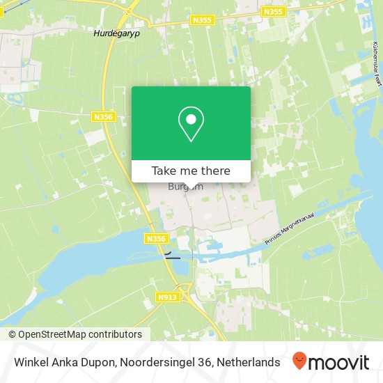 Winkel Anka Dupon, Noordersingel 36 map