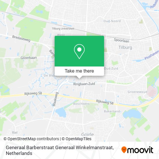 Generaal Barberstraat Generaal Winkelmanstraat map