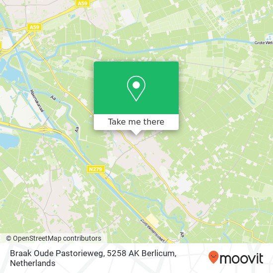 Braak Oude Pastorieweg, 5258 AK Berlicum map