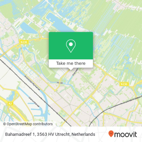 Bahamadreef 1, 3563 HV Utrecht Karte