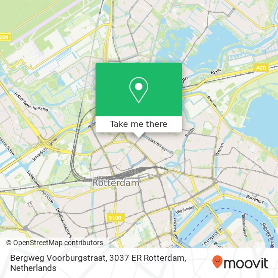 Bergweg Voorburgstraat, 3037 ER Rotterdam map