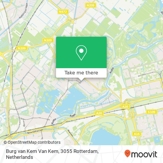 Burg van Kem Van Kem, 3055 Rotterdam map