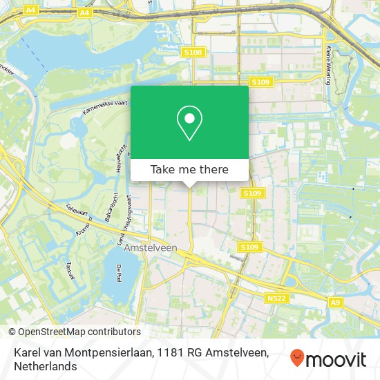 Karel van Montpensierlaan, 1181 RG Amstelveen Karte