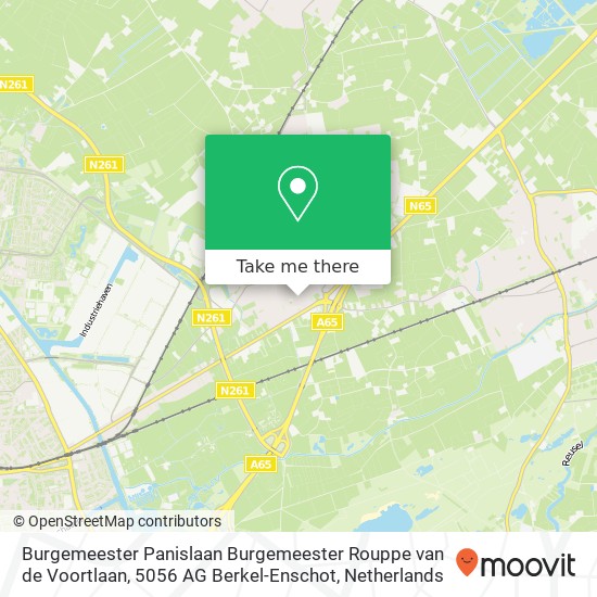 Burgemeester Panislaan Burgemeester Rouppe van de Voortlaan, 5056 AG Berkel-Enschot map