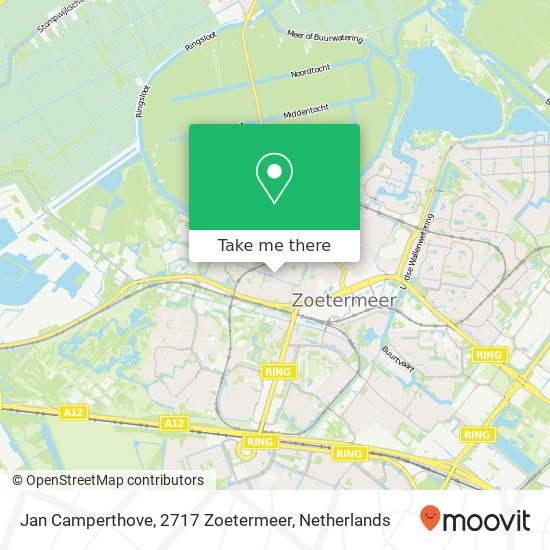 Jan Camperthove, 2717 Zoetermeer Karte