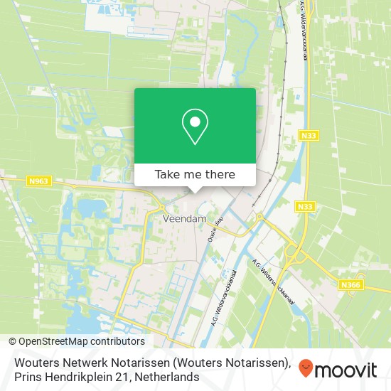 Wouters Netwerk Notarissen (Wouters Notarissen), Prins Hendrikplein 21 map