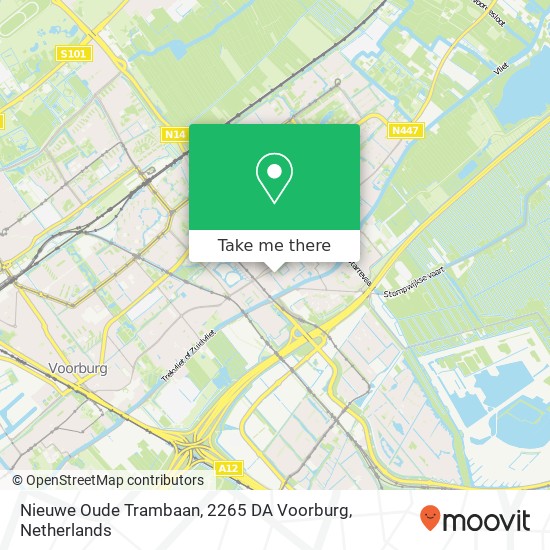 Nieuwe Oude Trambaan, 2265 DA Voorburg map