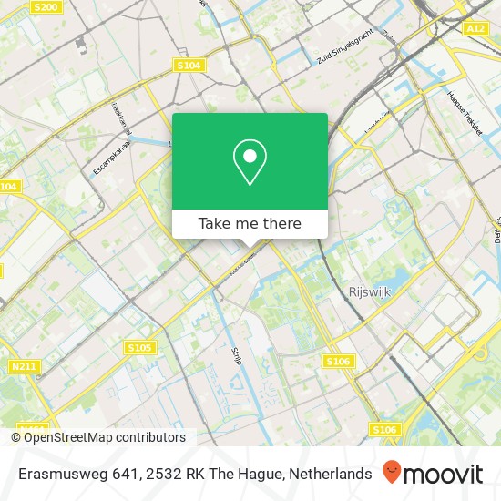 Erasmusweg 641, 2532 RK The Hague map
