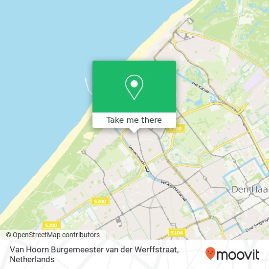 Van Hoorn Burgemeester van der Werffstraat map