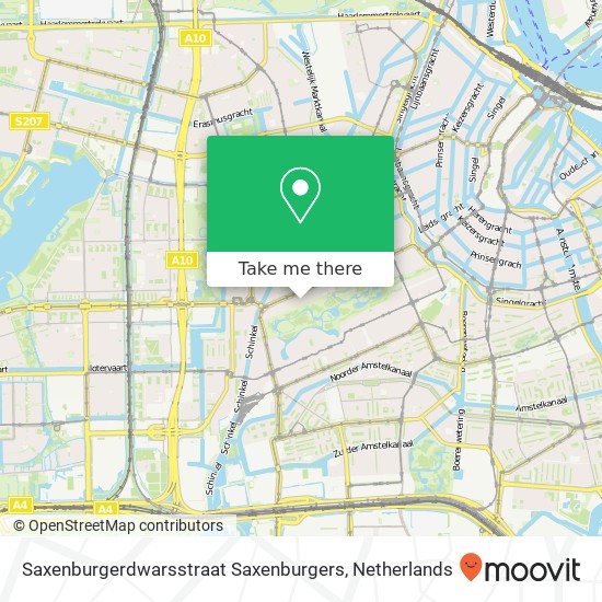 Saxenburgerdwarsstraat Saxenburgers map