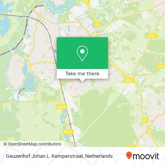 Geuzenhof Johan L. Kemperstraat map