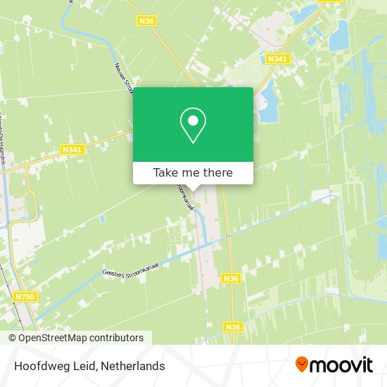 Hoofdweg Leid map