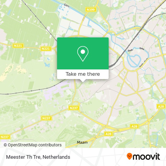 Meester Th Tre map