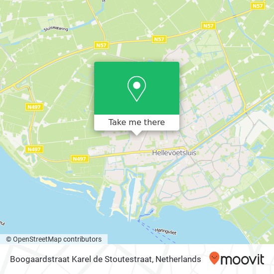 Boogaardstraat Karel de Stoutestraat map