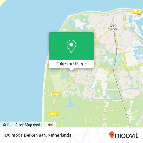 Duinroos Berkenlaan map