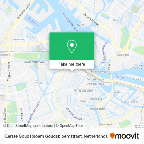 Eerste Goudsbloem Goudsbloemstraat map