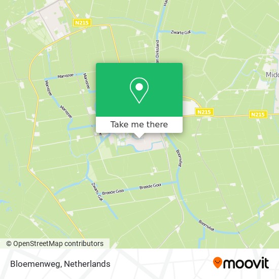 Bloemenweg map