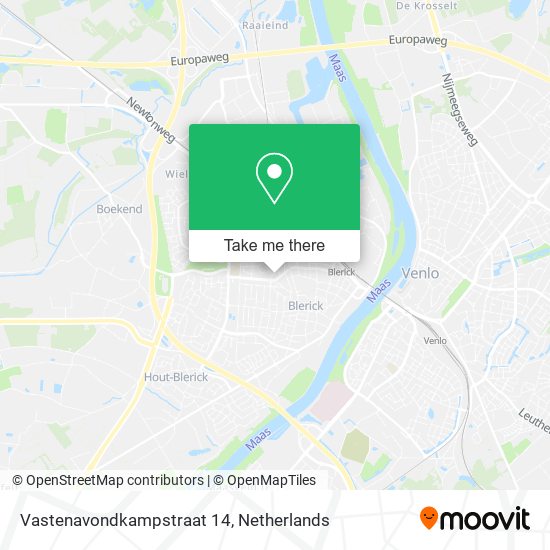 Vastenavondkampstraat 14 Karte