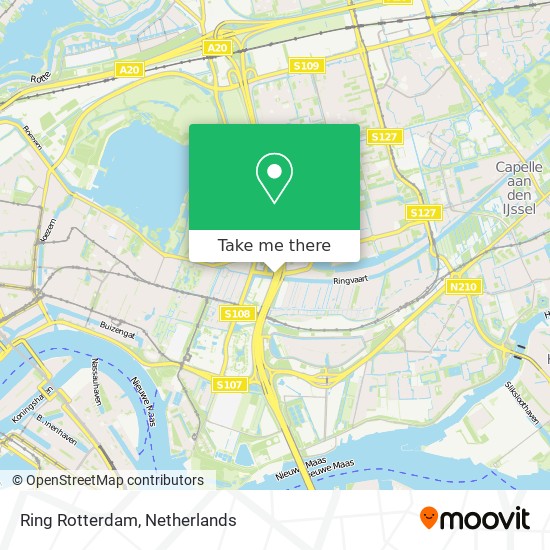 Ring Rotterdam map